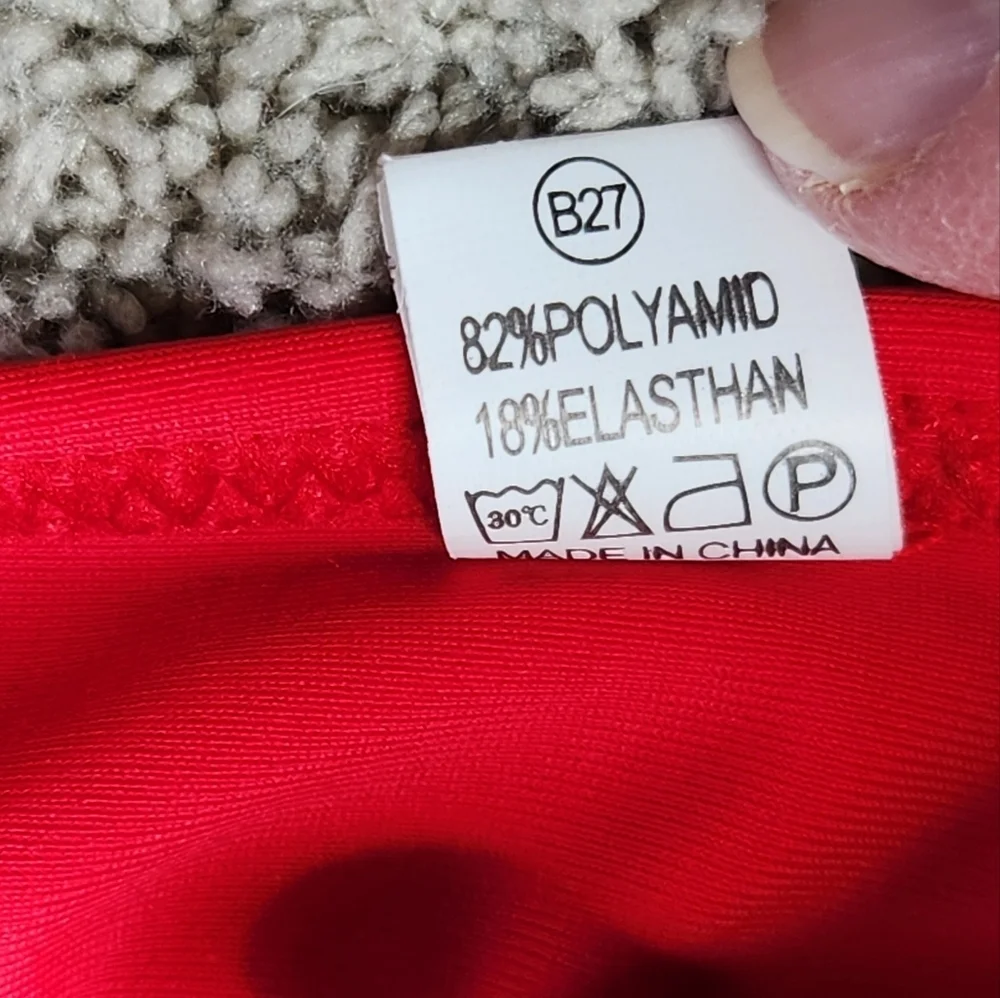 Red Bikini Top - Size S